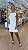 VESTIDO SEM MANGA FRANJA OFF WHITE - Imagem 1