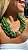 MAXI COLAR VERDE E CORAL - Imagem 1