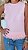 BLUSA TRICOT REGATA COM FRANJA ROSA - Imagem 1