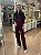 CONJUNTO BLUSA E CALÇA GOLA ZIPER MARSALA PRETO - Imagem 1