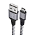 Cabo Micro USB de nylon trançado para dispositivo Android e acessórios 1.5 m - Geonav - Imagem 1
