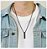 Colar minimalista Black Bar - Imagem 2