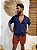 Camisa Viscose Azul Marinho Mar Noturno - Imagem 5