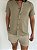 Camisa Linho Caqui - Imagem 13