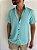 Camisa Linho Azul Piscina - Imagem 4