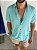 Camisa Linho Azul Piscina - Imagem 5
