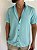 Camisa Linho Azul Piscina - Imagem 1