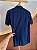 Camisa Linho Misto Azul Marinho - Imagem 3
