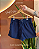 Short Linho Misto Curto Gostoso 2.0 - Azul Marinho - Imagem 1
