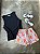 KIT: Regata Preta + Short Praia Chuva de Caju Rosê - Imagem 8