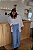 Calça Pantalona Viscolinho - Azul - Imagem 3