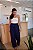 Calça Pantalona Viscose - Azul Marinho - Imagem 7