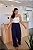 Calça Pantalona Viscose - Azul Marinho - Imagem 1