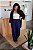 Calça Pantalona Viscose - Azul Marinho - Imagem 2