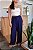 Calça Pantalona Viscose - Azul Marinho - Imagem 5