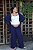 Calça Pantalona Viscose - Azul Marinho - Imagem 13