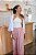 Calça Pantalona Viscose - Rosa Queimado - Imagem 6