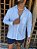 Camisa ML Veraneio - Listra Azul - Imagem 9