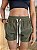 Short RETRÔ Veludo Cotelê - Verde Militar - Imagem 3