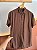 Camisa Linho Misto Marrom Café - Imagem 4