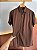 Camisa Linho Misto Marrom Café - Imagem 2