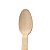 Colher De Madeira Biodegradável Para Refeição 16cm 50U Kit 5 - Imagem 3