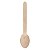 Colher De Madeira Biodegradável Para Refeição 16cm 50U Kit 5 - Imagem 2