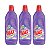 Limpador Ajax Flores De Lavanda 500ml Kit 3 - Imagem 1