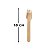 Garfo De Madeira Biodegradável Para Refeição 16cm 50U Kit 3 - Imagem 5