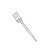 Garfo Sobremesa Bio Branco Pacote Com 50 Unidades Kit 3 - Imagem 6