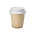 Tampa Plástica Branca Copo De Papel 210ml 50 Un Kit 5 - Imagem 4