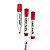 Caneta Marcador BIC Vermelha para Quadro Branco Kit 3 - Imagem 1