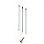 Cabo de Madeira Plastificado 140Cm com Rosca Universal Kit 3 - Imagem 1