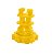 Isolador Para Vergalhão Amarelo Injetec - Pacote com 25 Und. - Imagem 1