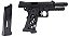 PISTOLA KROWN LAND SRC CO2 4.5MM HI-KL TARTARUS BLOWBACK PRETA - Imagem 2