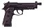 PISTOLA KROWN LAND SRC CO2 4,5MM KL-9 A3 BLOWBACK PRETA - Imagem 3