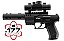 PISTOLA WALTHER UMAREX CO2 4,5MM NIGHT HAWK PRETA - Imagem 1