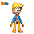 Boneco de Vinil Articulado 25cm - Lopers - Imagem 1