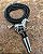 Bolo Tie Colar Couro Country Gravata - Cavalo - Imagem 3