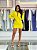 VESTIDO CURTO MANGA LONGA BORDADO AMARELO ESSENCIAL - Imagem 2