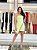 VESTIDO CURTO BORDADO FRANJA MENTA - Imagem 1