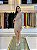 VESTIDO CURTO COM DECOTE DRAPEADO MAXI E MANGAS LONGAS - Imagem 3