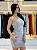 VESTIDO CURTO DRAPEADO DE UM OMBRO SÓ COM BORDADO LATERAL - Imagem 3