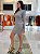 VESTIDO CURTO GOLA ALTA COM TRANSFER CINZA SOMBRA - Imagem 3