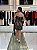 VESTIDO MINI STRAPLESS RENDADO COM FAIXA LONGA EM CASCATA LATERAL - Imagem 2