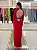 VESTIDO LONGO COM COSTAS VAZADA COM CINTO INTERNO DE COURO COM FIVELA - Imagem 4