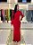 VESTIDO LONGO COM COSTAS VAZADA COM CINTO INTERNO DE COURO COM FIVELA - Imagem 2