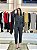 CONJUNTO CORSET, BOMBER E CALÇA ASPEN METÁLICA PRETO - Imagem 1
