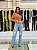 CALÇA JEANS MOM HOT DOURADO BORDADO INDIGO - Imagem 3