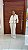 CONJUNTO BLAZER E CALÇA MONACO OFF WHITE COM AZUL MARINHO - Imagem 1